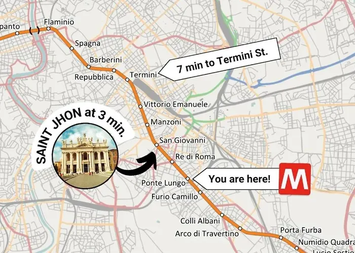 In Tuscolana Train Station & Metro A *